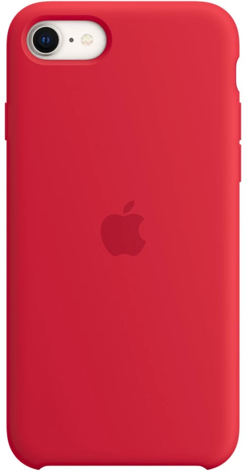 Apple Silicone Case Back Cover για iPhone SE - Red