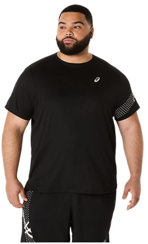 ASICS ICON SS TOP Μπλούζα 2011D239-001M ASICS Μαύρο