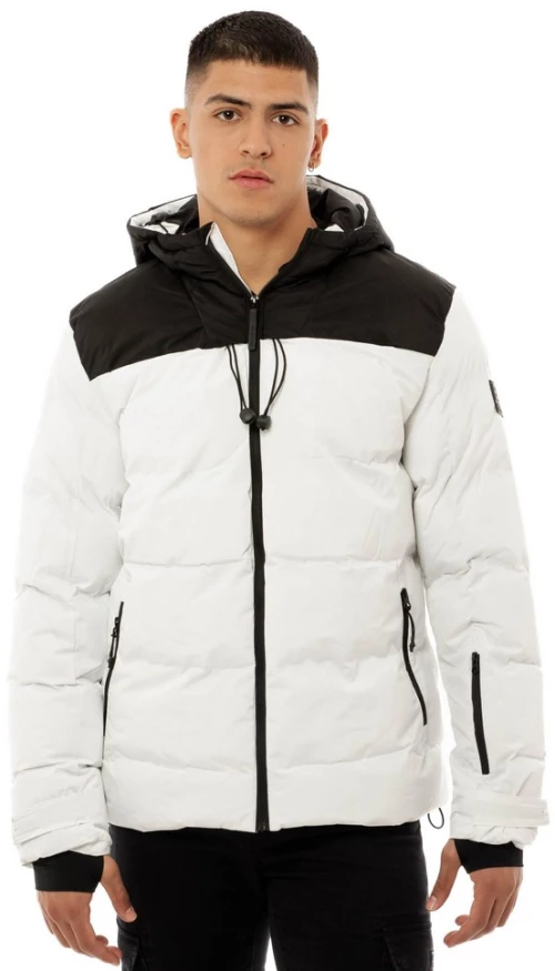 BE:NATION PUFFER TWO COLORS PUFFER JACKET 08302405-02 BENATION Λευκό