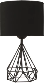Φωτιστικό Επιτραπέζιο ArteLibre BIE Μαύρο Μέταλλο 22x55cm