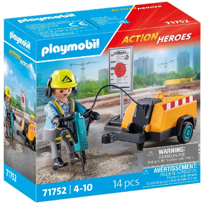71752 Playmobil Εργάτης με κομπρεσέρ