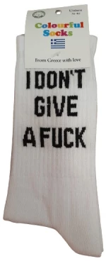 Κάλτσες με Σχέδια I DON`T GIVE A FUCK unisex 144448