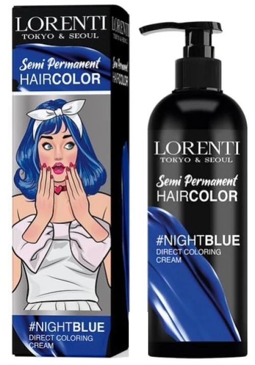 LORENTI SEMI PERMANENT HAIR COLOR BLUE 250ml (ΗΜΙΜΟΝΙΜΗ ΒΑΦΗ)