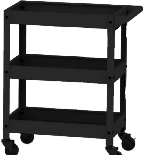 ΒΟΗΘΟΣ ΑΙΣΘΗΤΙΚΗΣ BASIC TROLLEY 3 ΡΑΦΙΑ BLACK