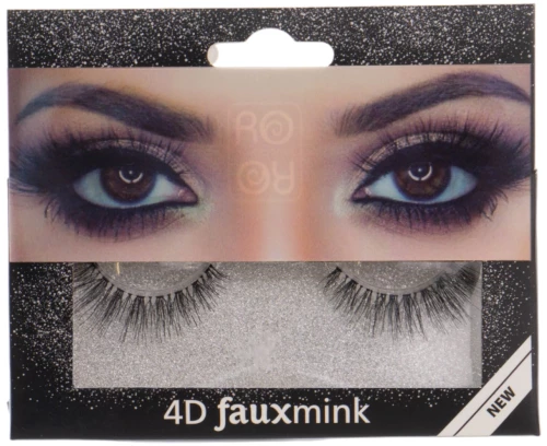 4D Fauxmink Βλεφαρίδες με κόλλα