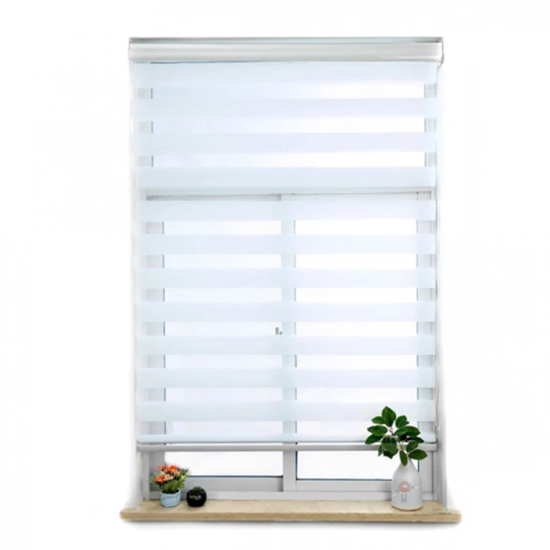 Ρολοκουρτίνα Zebra Μερικής Συσκότισης Day & Night 150x180εκ - Λευκό