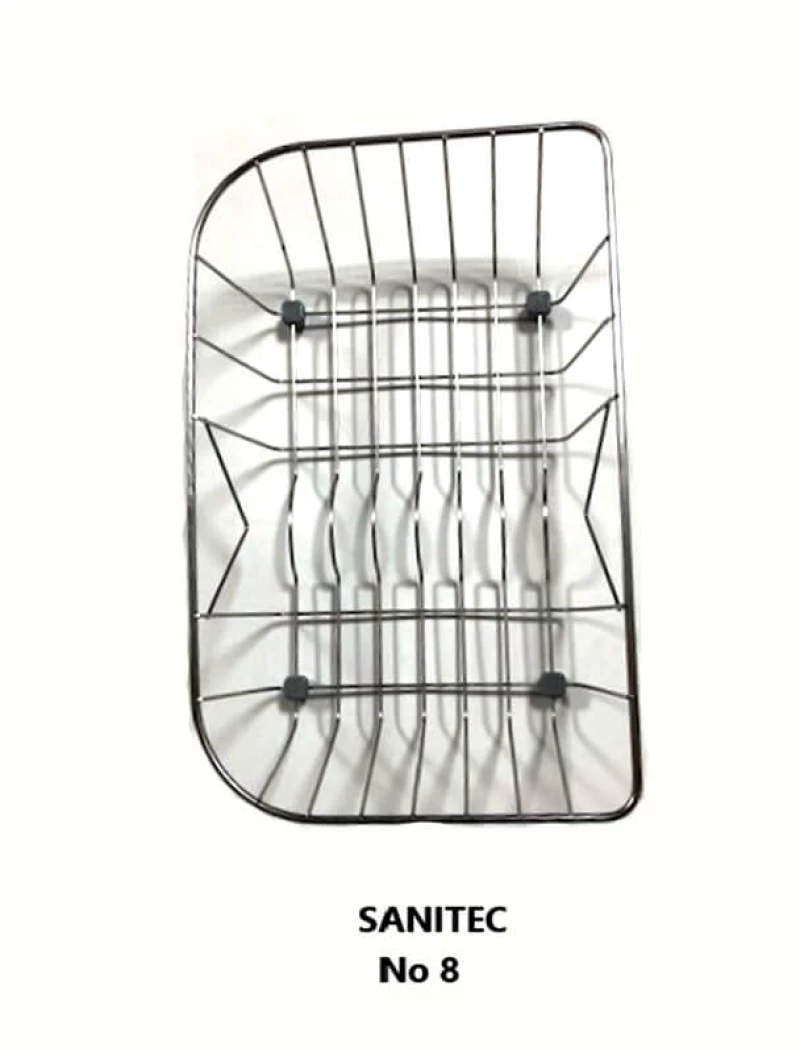 Sanitec Ανοξείδωτο Καλάθι No 8 (40x25) για Νεροχύτη