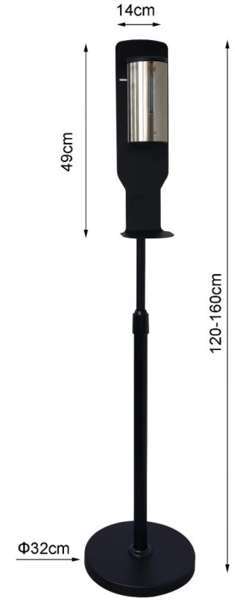 Βάση Δαπέδου για Dispenser Αντισηπτικού 298H-MM