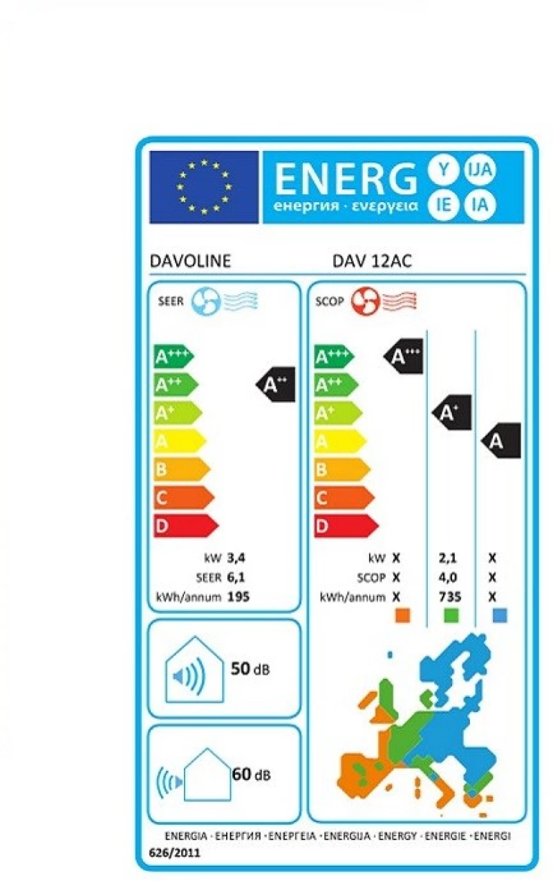 ΚΛΙΜΑΤΙΣΤΙΚΟ DAVOLINE DAV 12AC
