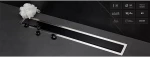 Pestan Karag Confluo Premium Σιφόνι Δαπέδου Μαύρο Γυαλί 550 mm