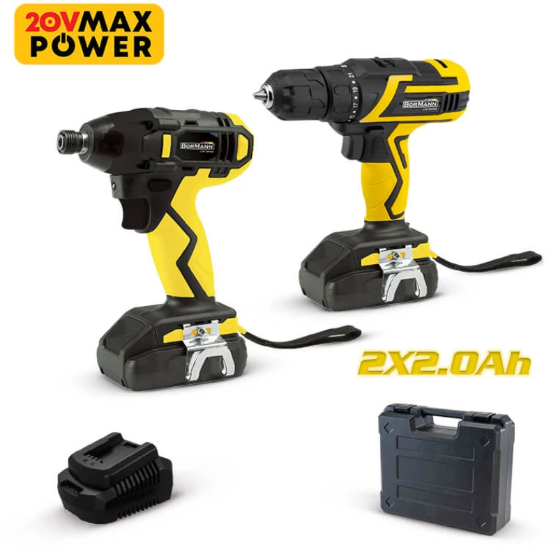 Bormann BCD2610 Σετ Κρουστικό Δραπανοκατσάβιδο & Παλμικό Κατσαβίδι (050933)