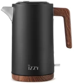 Izzy IZ-3016 Wooden Black Βραστήρας Μαύρος 1,7 lt 2200W