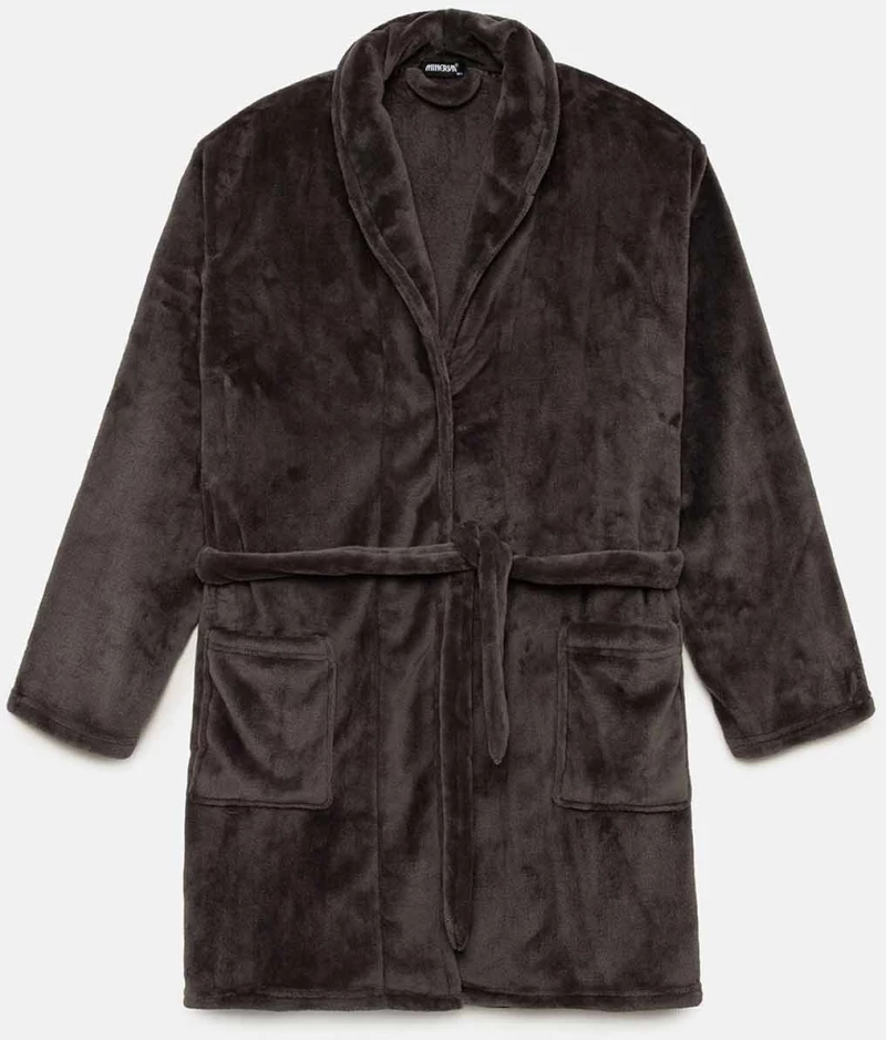 ΑΝΔΡΙΚΗ ΜΟΝΟΧΡΩΜΗ ΡΟΜΠΑ FLEECE 125 MINERVA 71212 590 - GREY CARBON