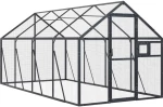 vidaXL Κλουβί Ανθρακί 1,79 x 4 x 1,85 μ. από Αλουμίνιο