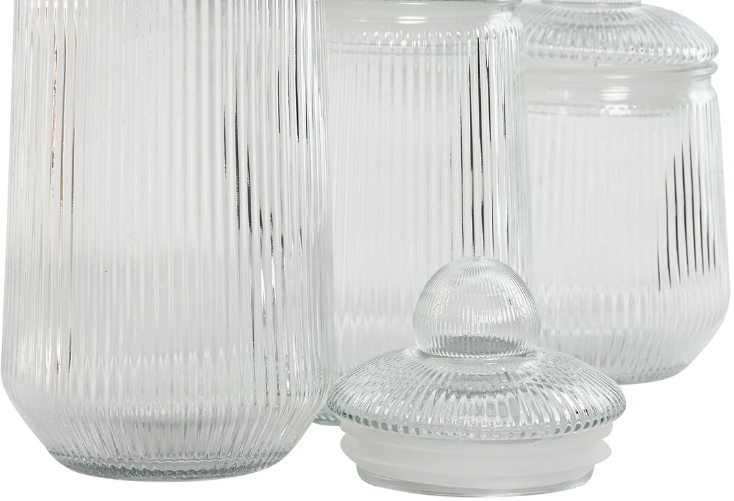 Σετ 3 Δοχεία Home ESPRIT Διαφανές Σιλικόνη Κρυστάλλινο 1,4 L 3 Τεμάχια