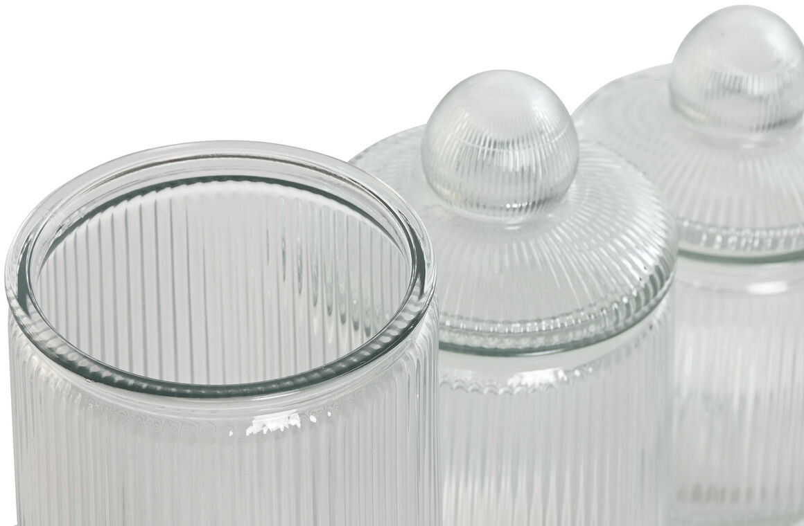 Σετ 3 Δοχεία Home ESPRIT Διαφανές Σιλικόνη Κρυστάλλινο 1,4 L 3 Τεμάχια