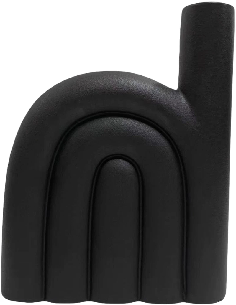 ΕΠΙΤΡΑΠΕΖΙΟ ΚΕΡΑΜΙΚΟ ΔΙΑΚΟΣΜΗΤΙΚΟ ARCON HM4639.02 ΜΑΥΡΟ ΜΑΤ 23x5,5x29Υ εκ.