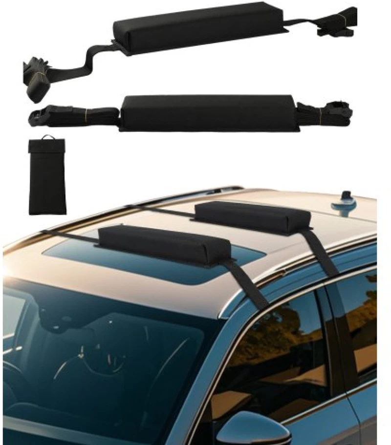 VEVOR Soft Roof Rack Pads 15.5in 176lbs Load Capacity for Kayak Canoe Surfboard