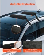 VEVOR Soft Roof Rack Pads 15.5in 176lbs Load Capacity for Kayak Canoe Surfboard
