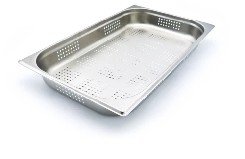 Gastronorm Container - 1/1 GN - 6,5cm Deep - Stainless Steel - Perforated