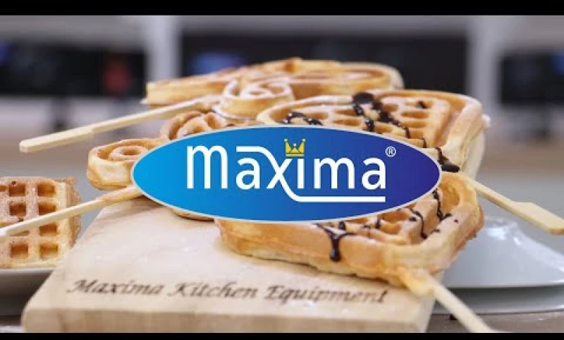Waffle Maker - 4 Pieces - Hearts on Sticks