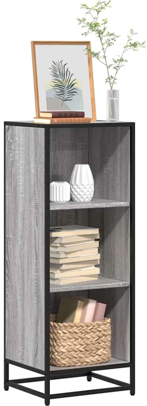 vidaXL Ντουλάπι βιβλίων Γκρι Sonoma 40x35x107,5 cm Κατασκευασμένο ξύλο