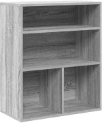 vidaXL Βιβλιοθήκη Γκρι Sonoma 60x30x71,5 εκ. από Επεξεργασμένο Ξύλο