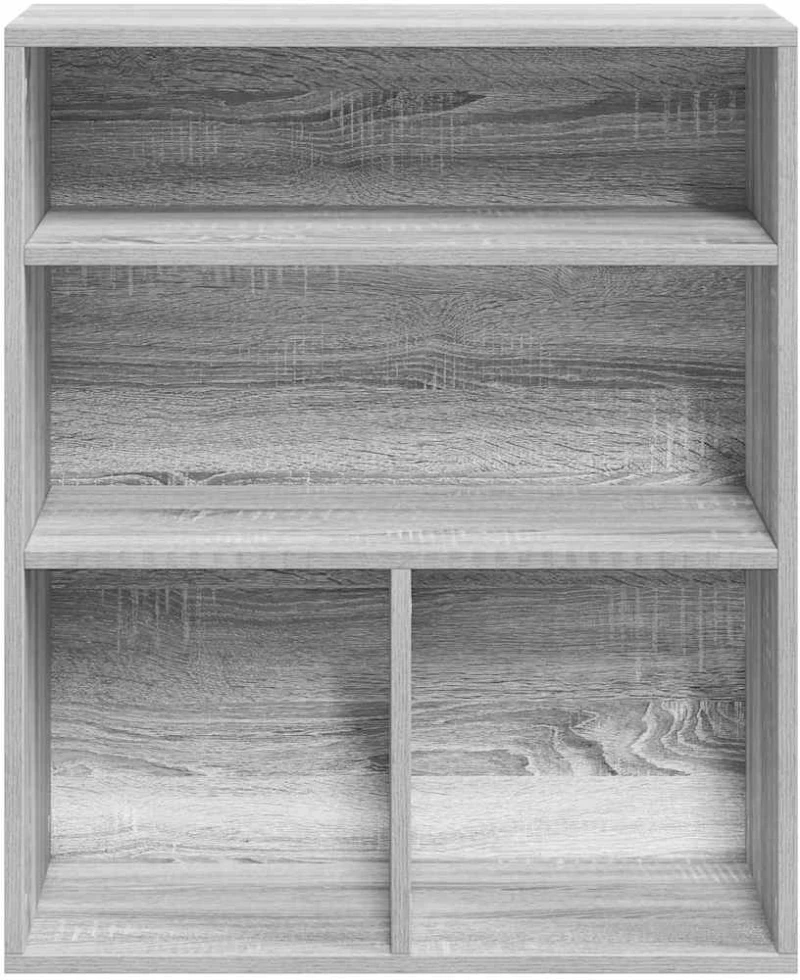 vidaXL Βιβλιοθήκη Γκρι Sonoma 60x30x71,5 εκ. από Επεξεργασμένο Ξύλο