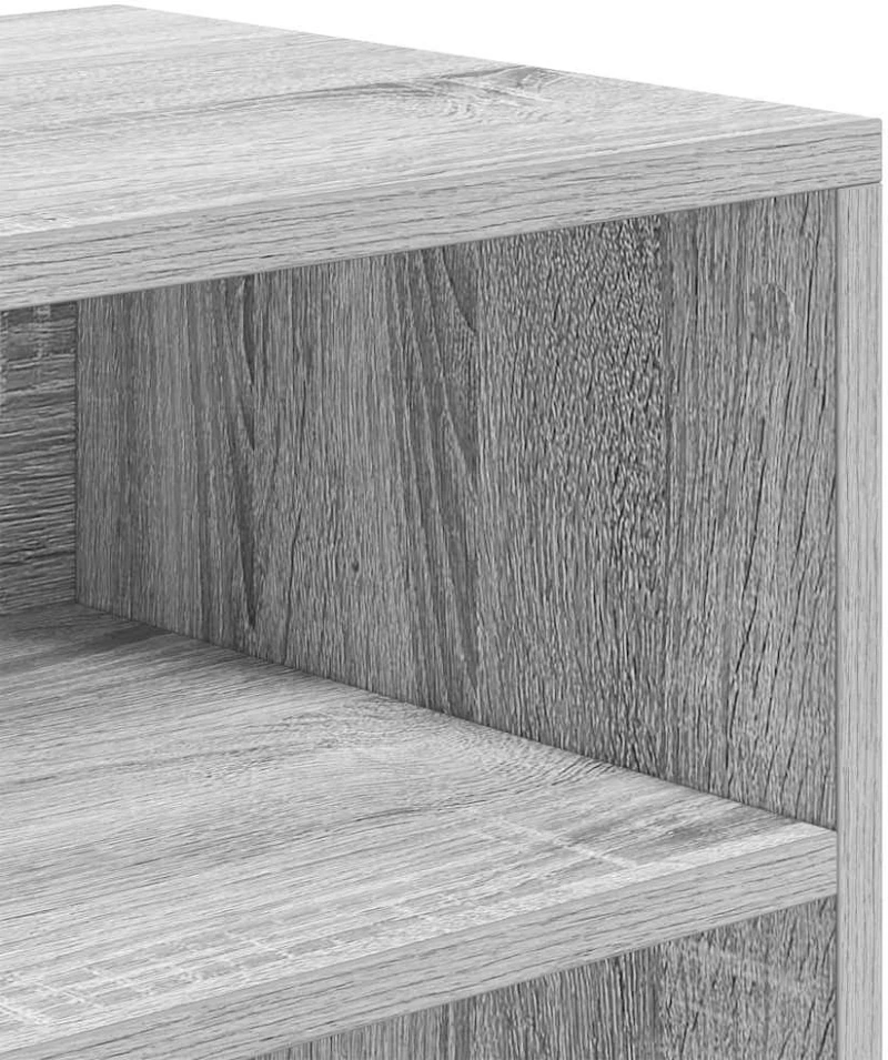 vidaXL Βιβλιοθήκη Γκρι Sonoma 60x30x71,5 εκ. από Επεξεργασμένο Ξύλο