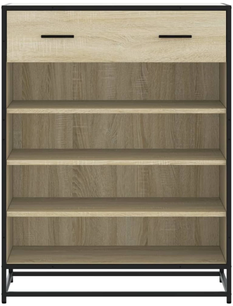 vidaXL Ντουλάπι παπουτσιών Sonoma Oak Κατασκευασμένο ξύλο και μέταλλο