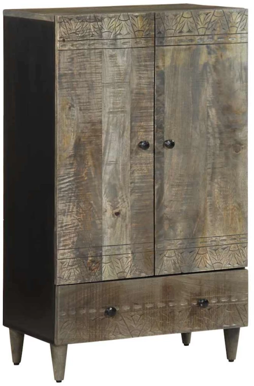 vidaXL Highboard 60x33x110 cm μασίφ ξύλο Mango