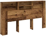 vidaXL Ντουλάπι κεφαλάρι Παλιό ξύλο 180x19x103,5 cm Ξύλο μηχανής