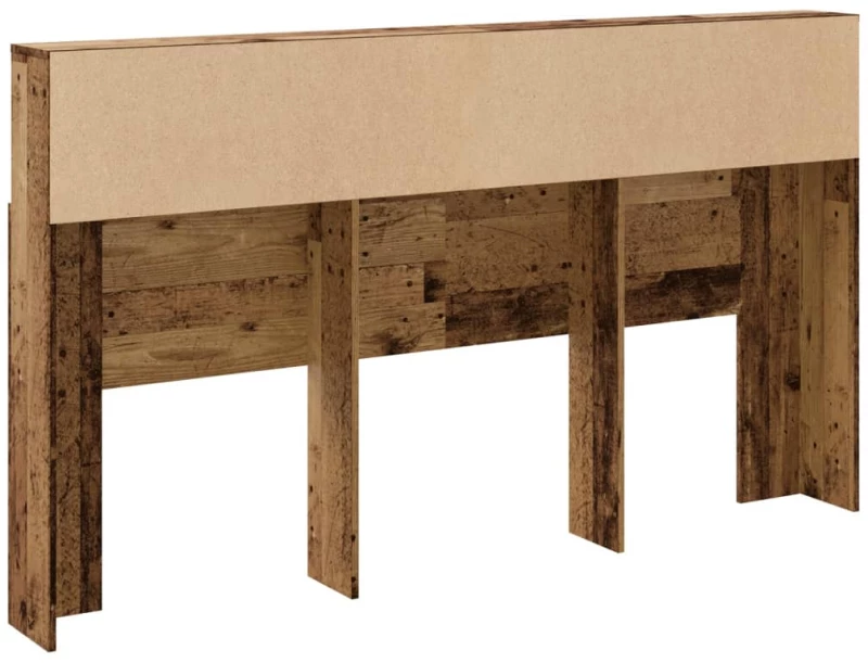 vidaXL Ντουλάπι κεφαλάρι Παλιό ξύλο 180x19x103,5 cm Ξύλο μηχανής