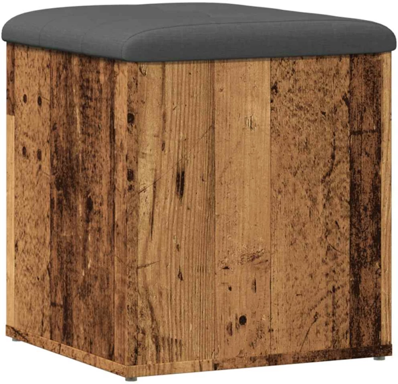 Πάγκος αποθήκευσης vidaXL Παλιό ξύλο 42x42x45 cm Κατασκευασμένο ξύλο