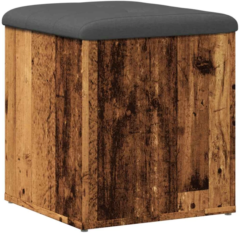 Πάγκος αποθήκευσης vidaXL Παλιό ξύλο 42x42x45 cm Κατασκευασμένο ξύλο
