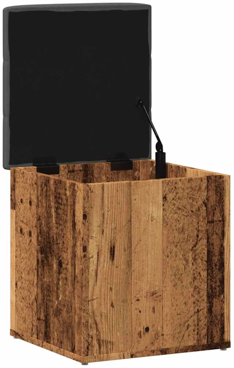 Πάγκος αποθήκευσης vidaXL Παλιό ξύλο 42x42x45 cm Κατασκευασμένο ξύλο