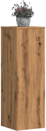 vidaXL Βάσεις Φυτών Αρτισιανή Δρυς 33x33x100 εκ. Επεξ. Ξύλο