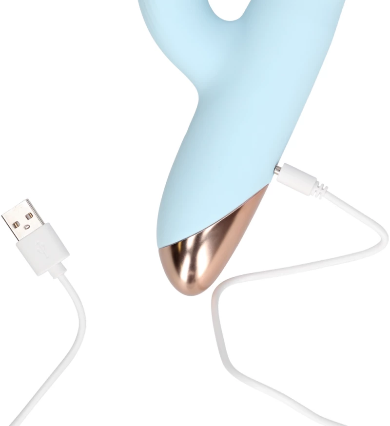 Pulse Wave and Up-and-Down Moving Ring Vibrator - Arctic Blue