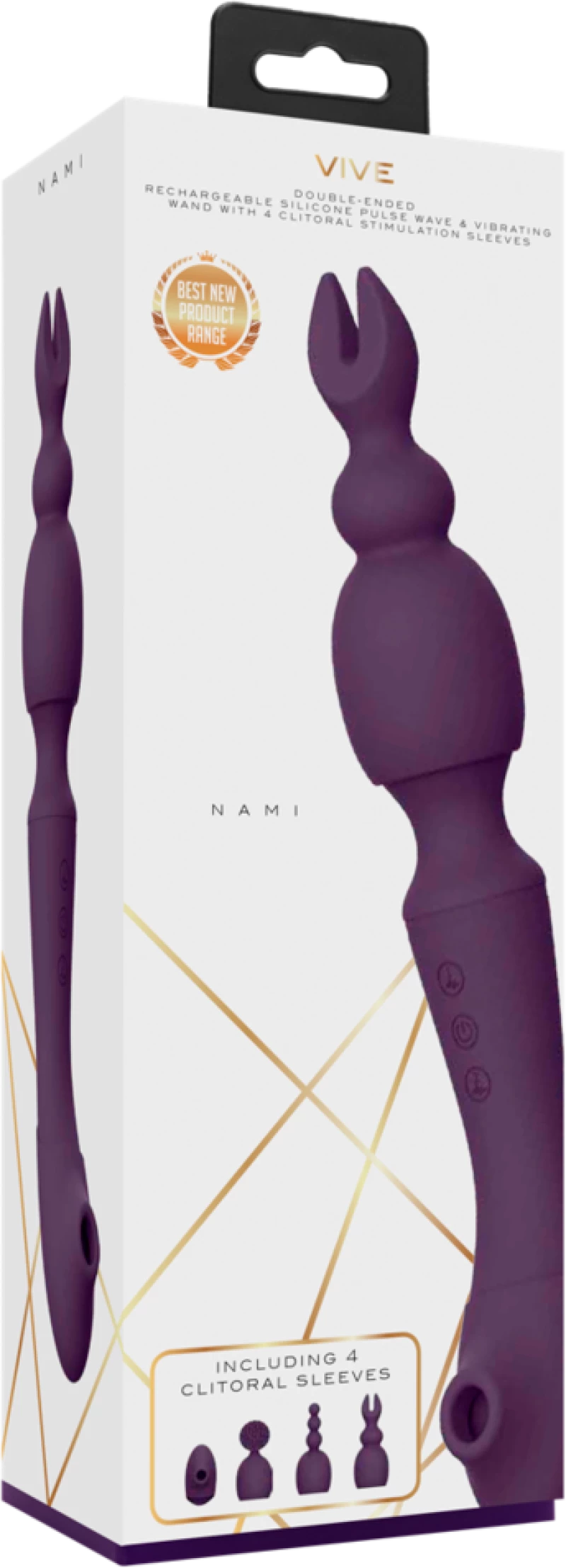 Nami - Pulse Wave & Vibrating Wand Purple