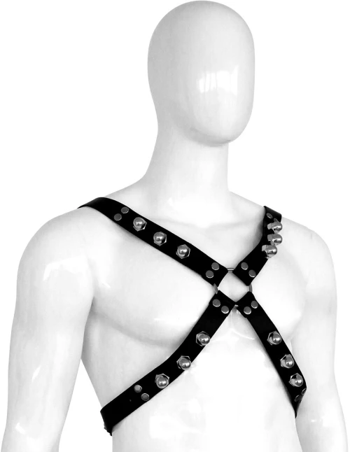 Leather Harness Spikey Nuts