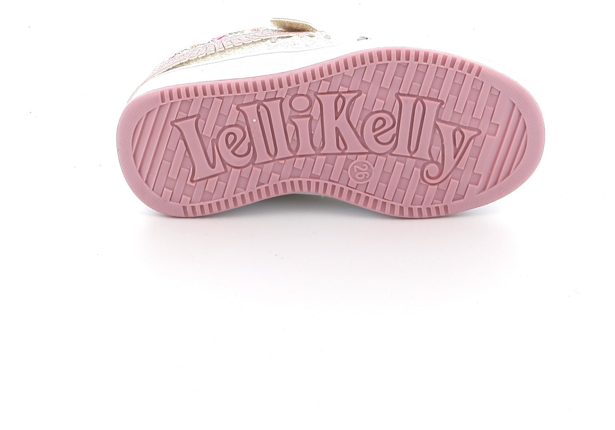 Παιδικό Χαμηλό Casual για Κορίτσι Lelli Kelly Frangetta Mix με Φωτάκια Χρώματος Λευκό LKAL8054-BIOR