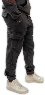 Παντελόνι ανδρικό Urban Classics Knitted Cargo Jogging Pants Black