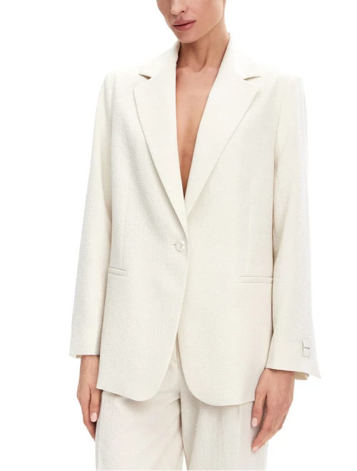 CALVIN KLEIN SOFT SEERSUCKER BLAZER WOMEN CALVIN KLEIN ΕΚΡΟΥ (K20K208240-ADA)