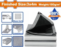 WADFOW Μουσαμάς αδιάβροχος 180gr/m2 3X4m (WTQ8834)