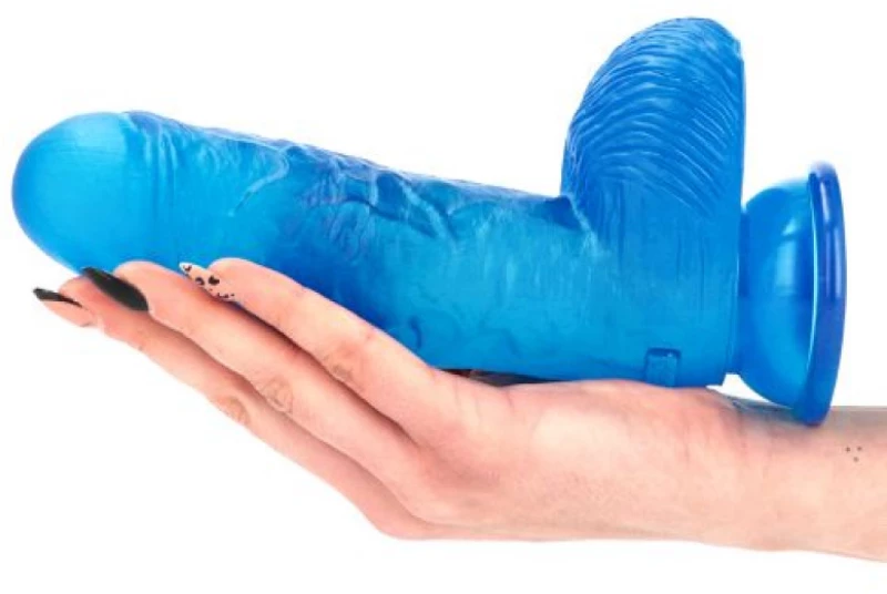 Enea transparent blue dildo