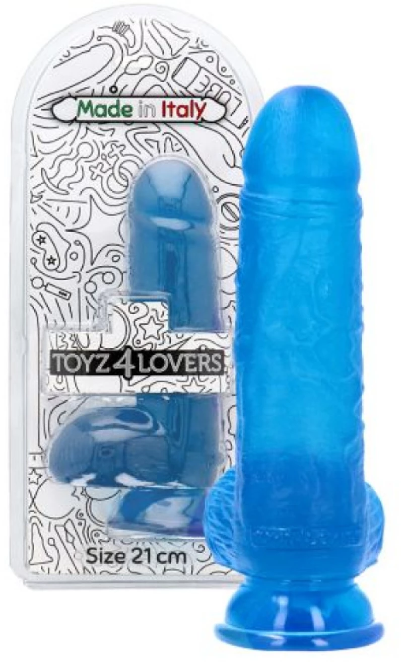 Enea transparent blue dildo