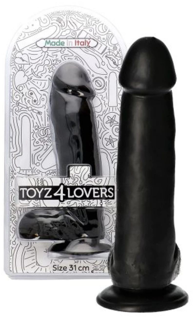 Fulvio black dildo 31 cm