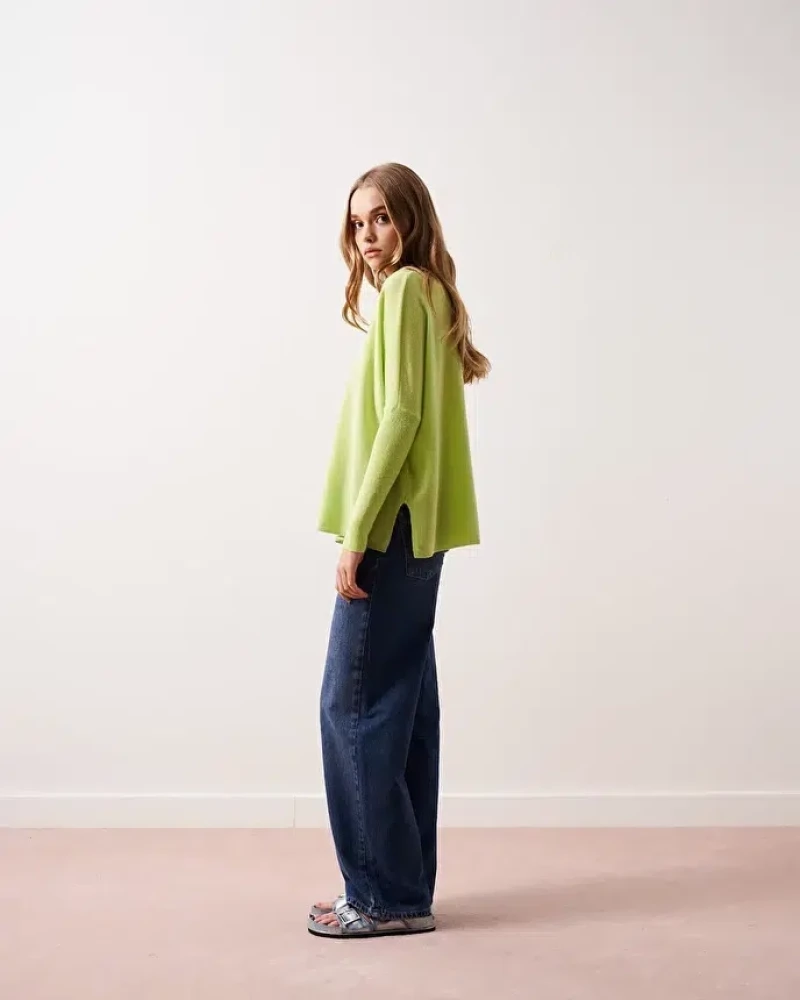 Πουλόβερ Γυναικείο V-Neck Camille Absolut Cashmere Yellow