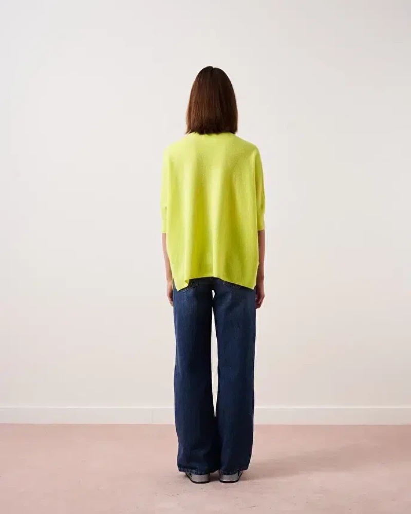 Πουλόβερ Γυναικείο V-Neck Kate Absolut Cashmere Neon Yellow