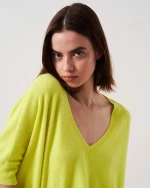 Πουλόβερ Γυναικείο V-Neck Kate Absolut Cashmere Neon Yellow